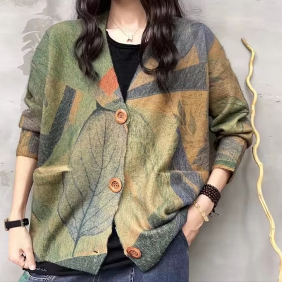 NWT | Botanical Wool Blend Soft Cardigan Sweater Size 3XL - Picture 1 of 9
